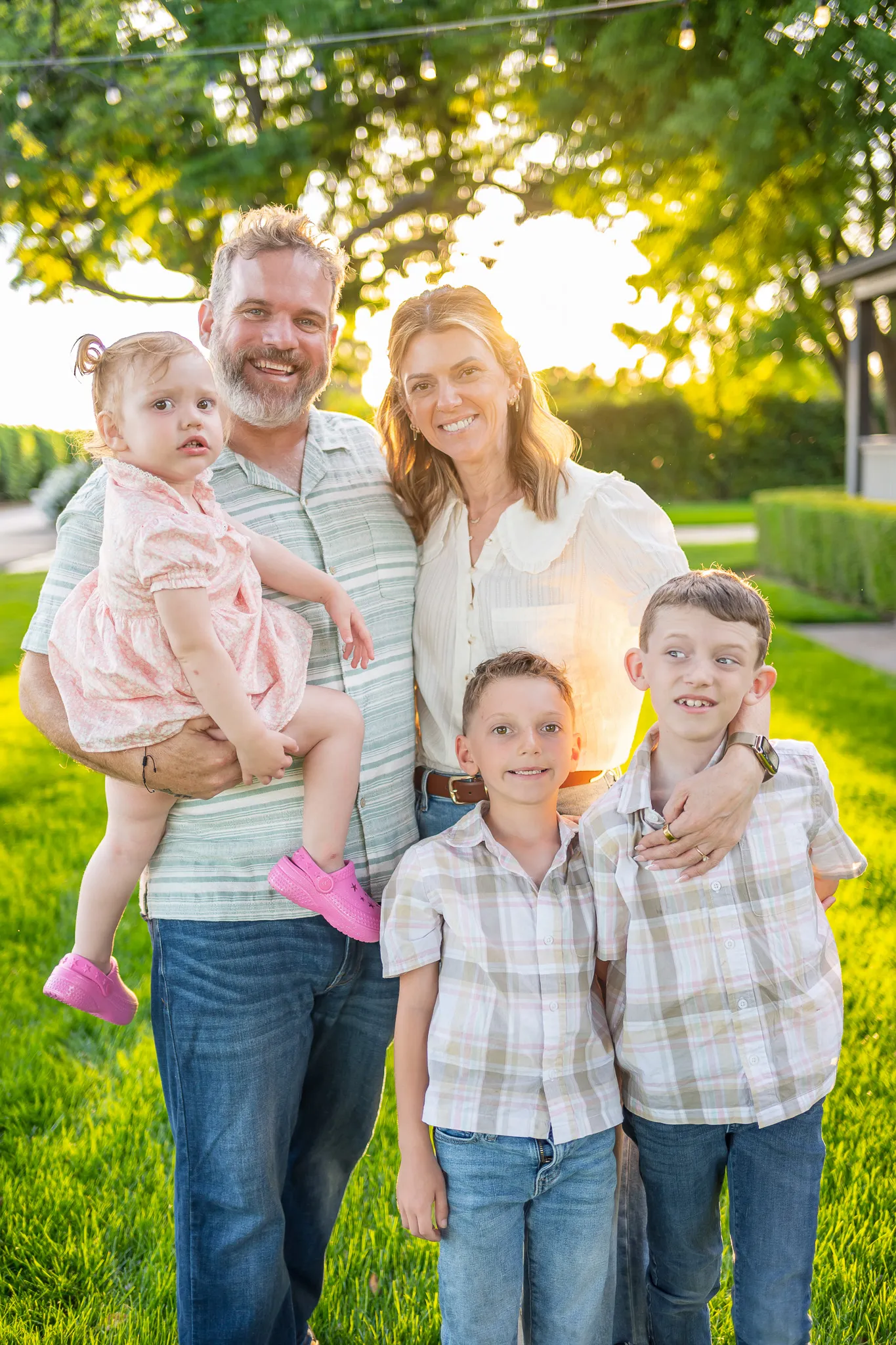 Trevor with his family