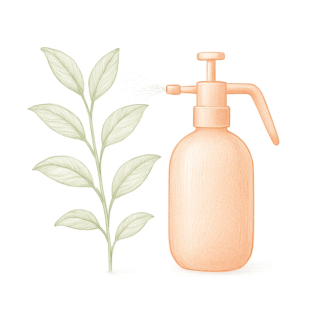 Illustration for the Organic sprays tier of the pest control ladder
