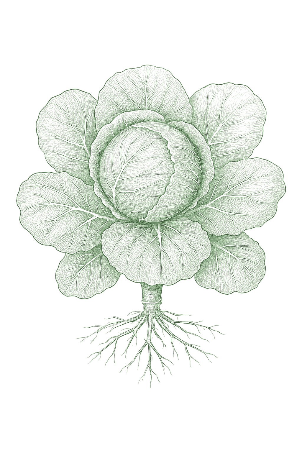 Cabbage mature plant