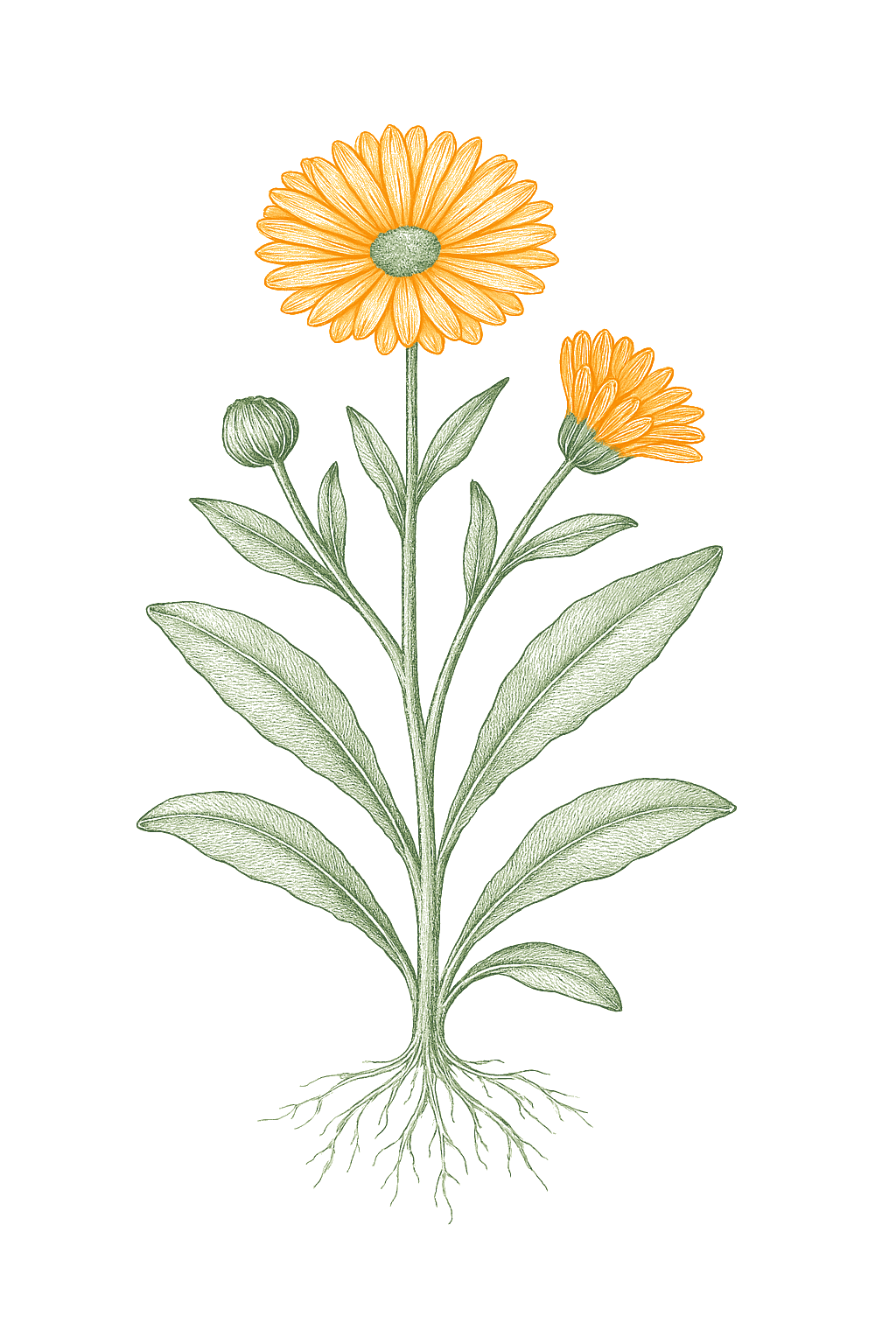 Calendula mature plant
