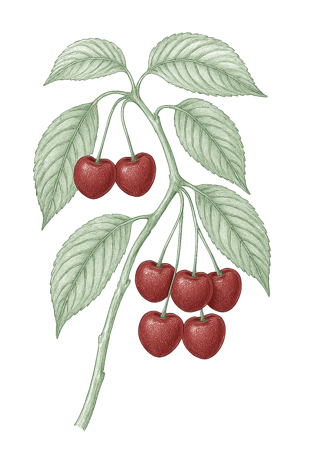 Cherry (Sweet) mature plant