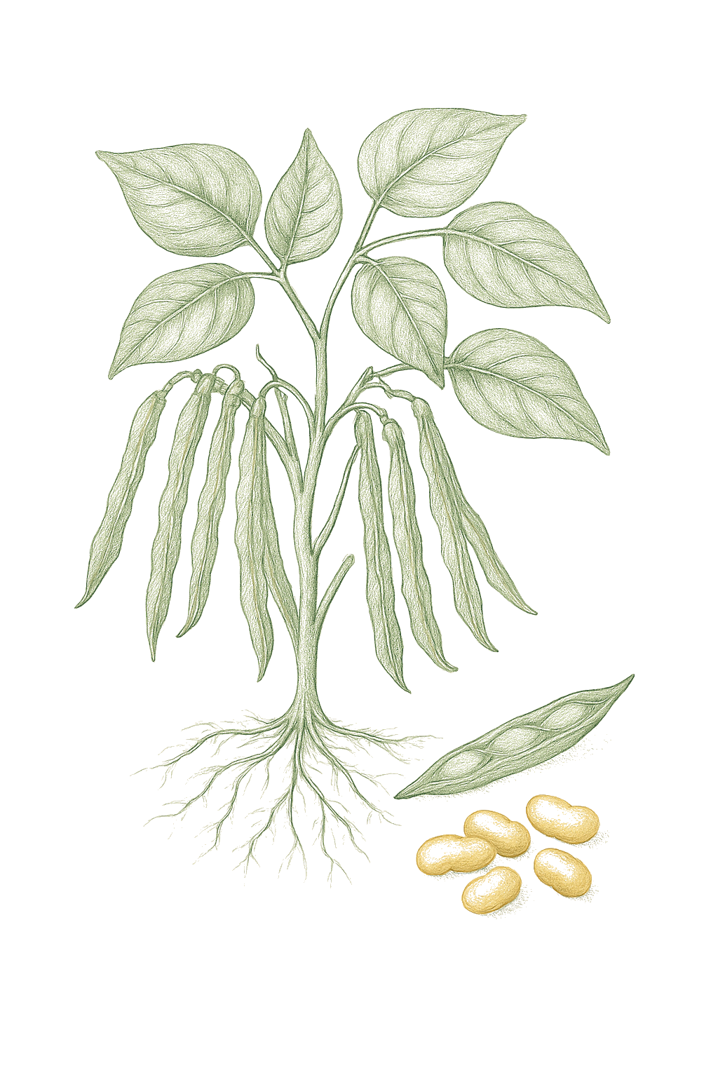 Dry Beans mature plant