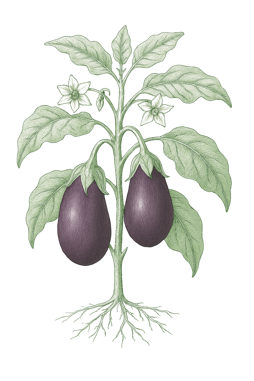 Eggplant / Aubergine mature plant