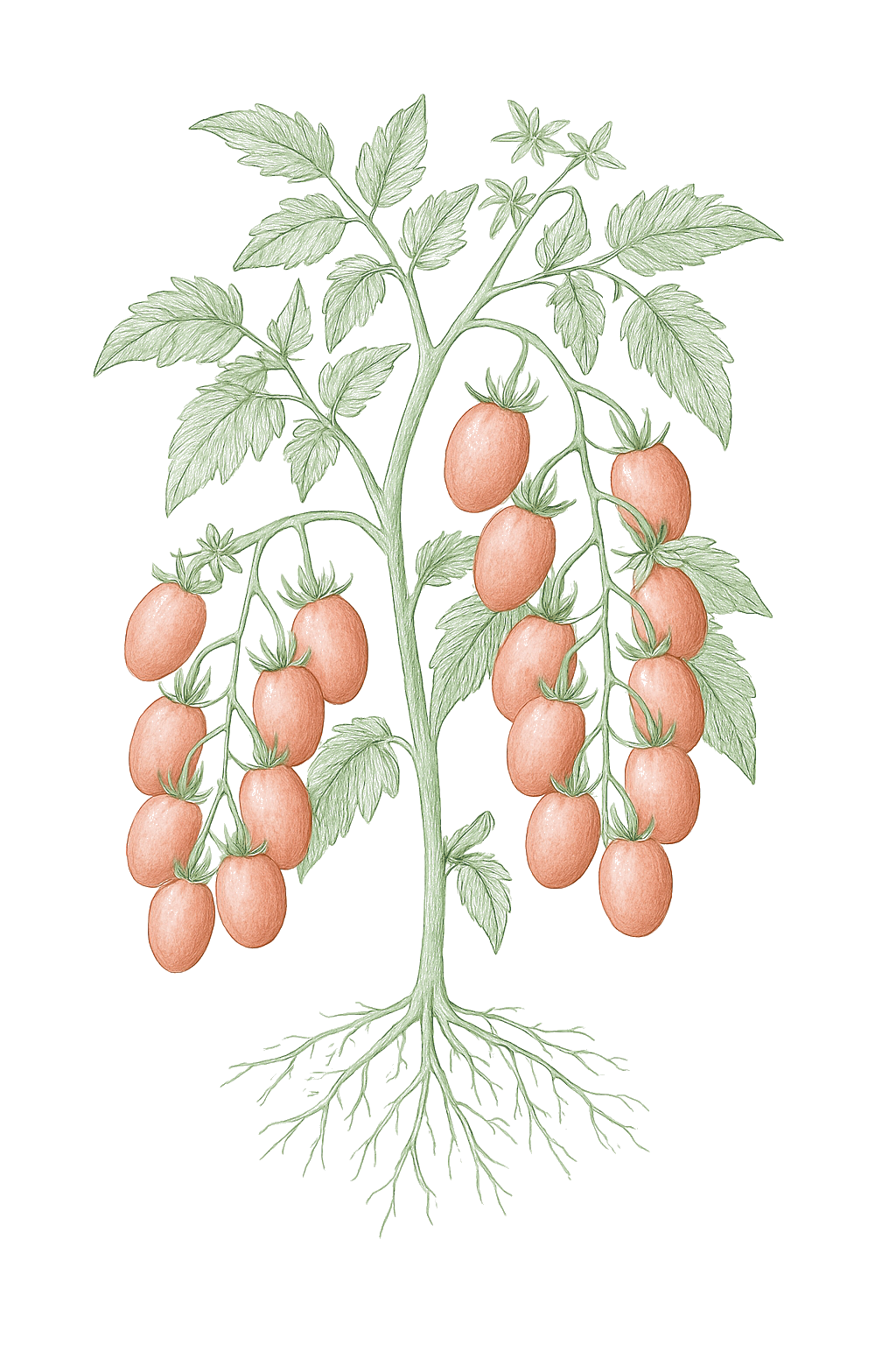 Grape Tomato mature plant