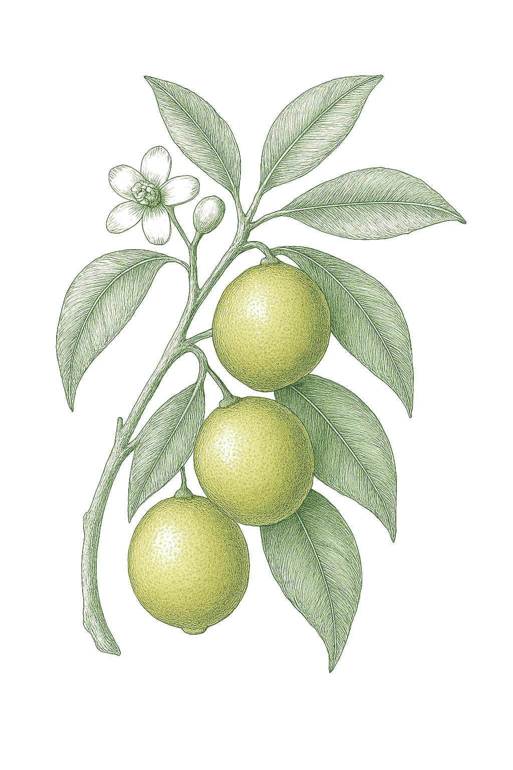 Lime mature plant