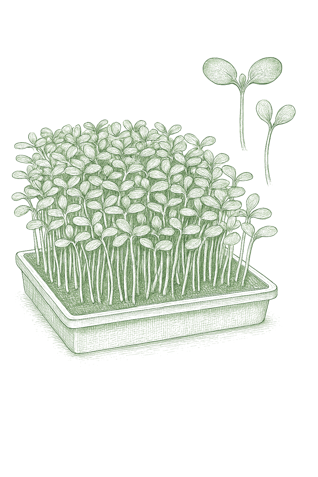 Microgreens Mix, ready to cut