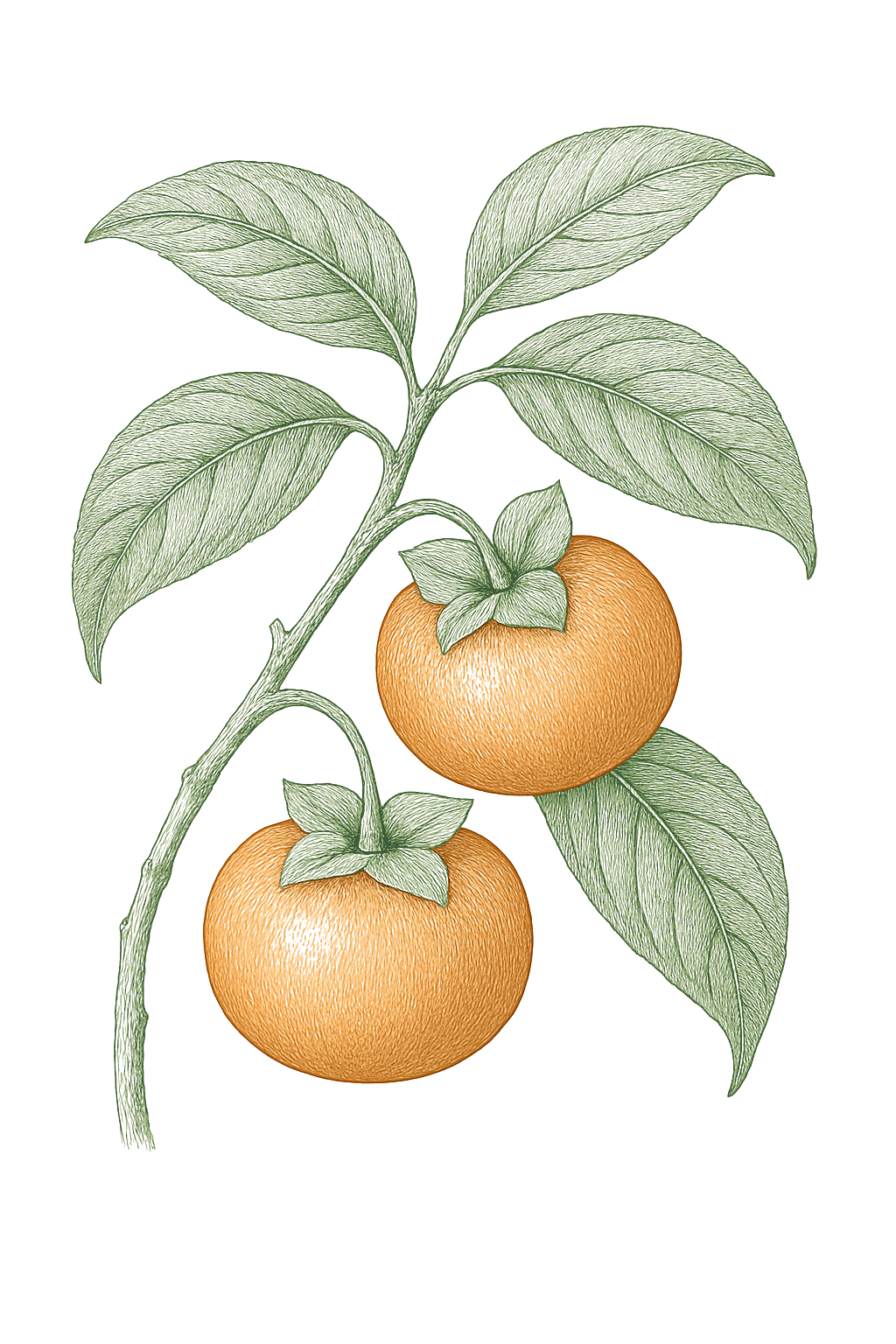 Persimmon mature plant