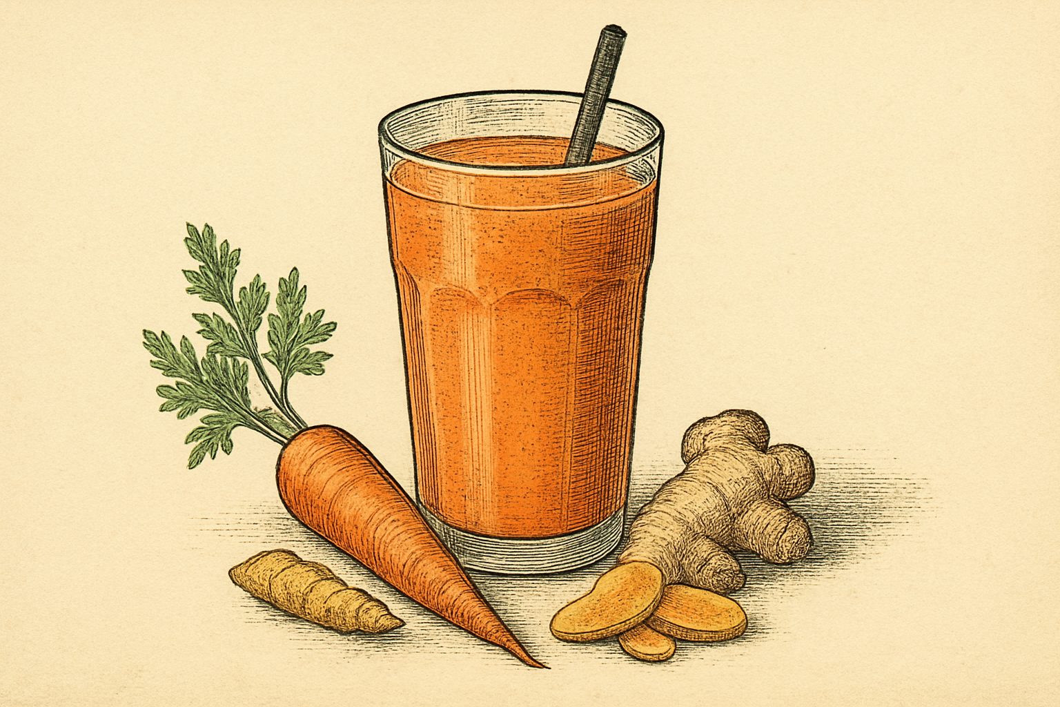 Carrot, Ginger & Turmeric Smoothie