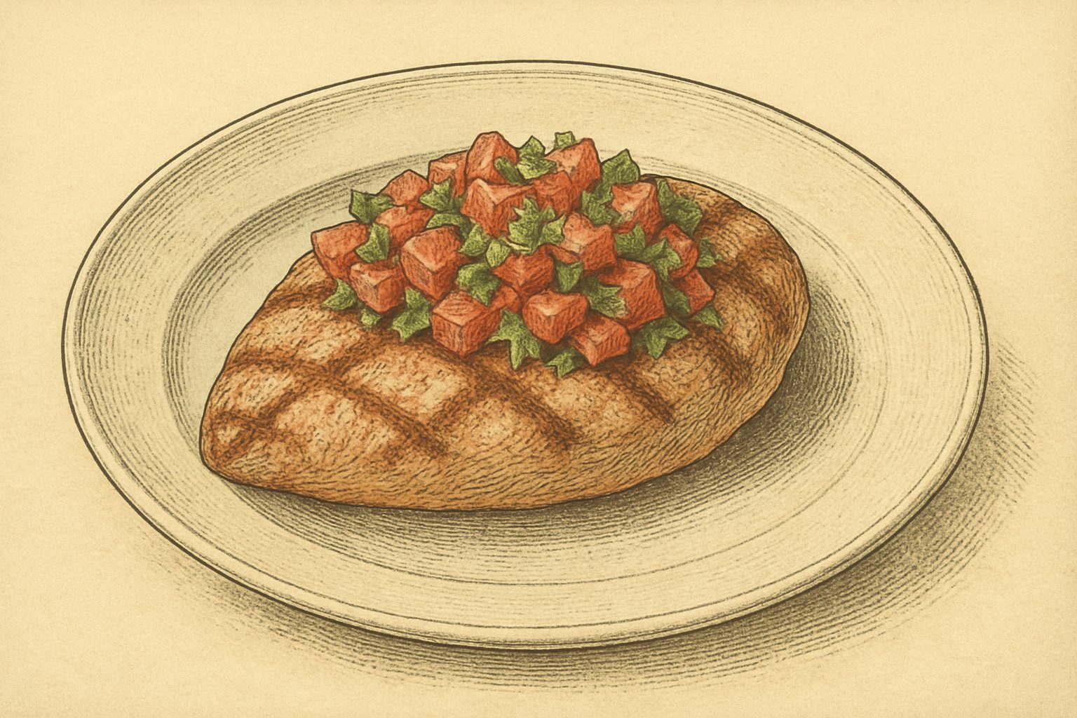 Grilled Chicken with Fresh Garden Salsa