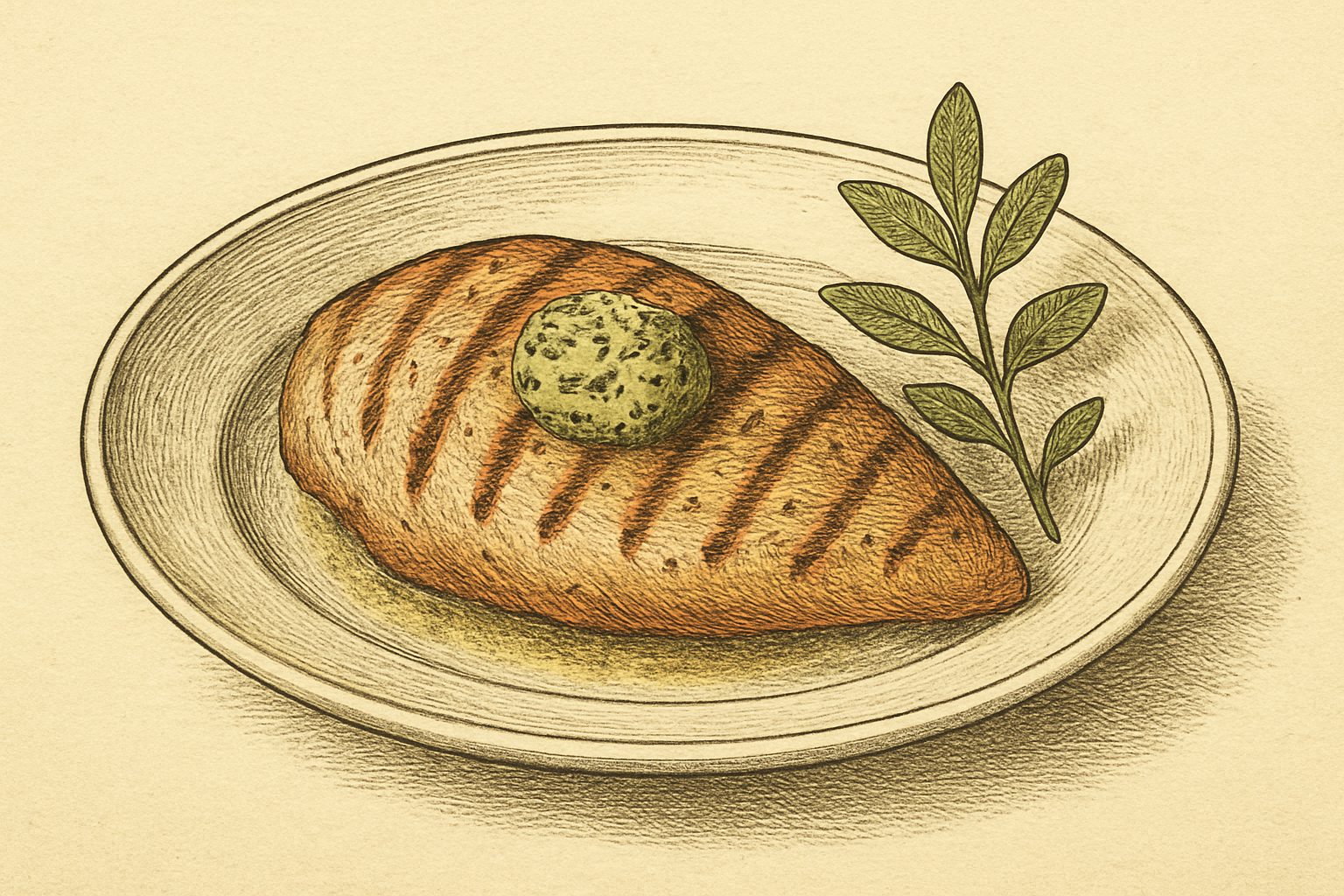 Herb Butter Grilled Chicken