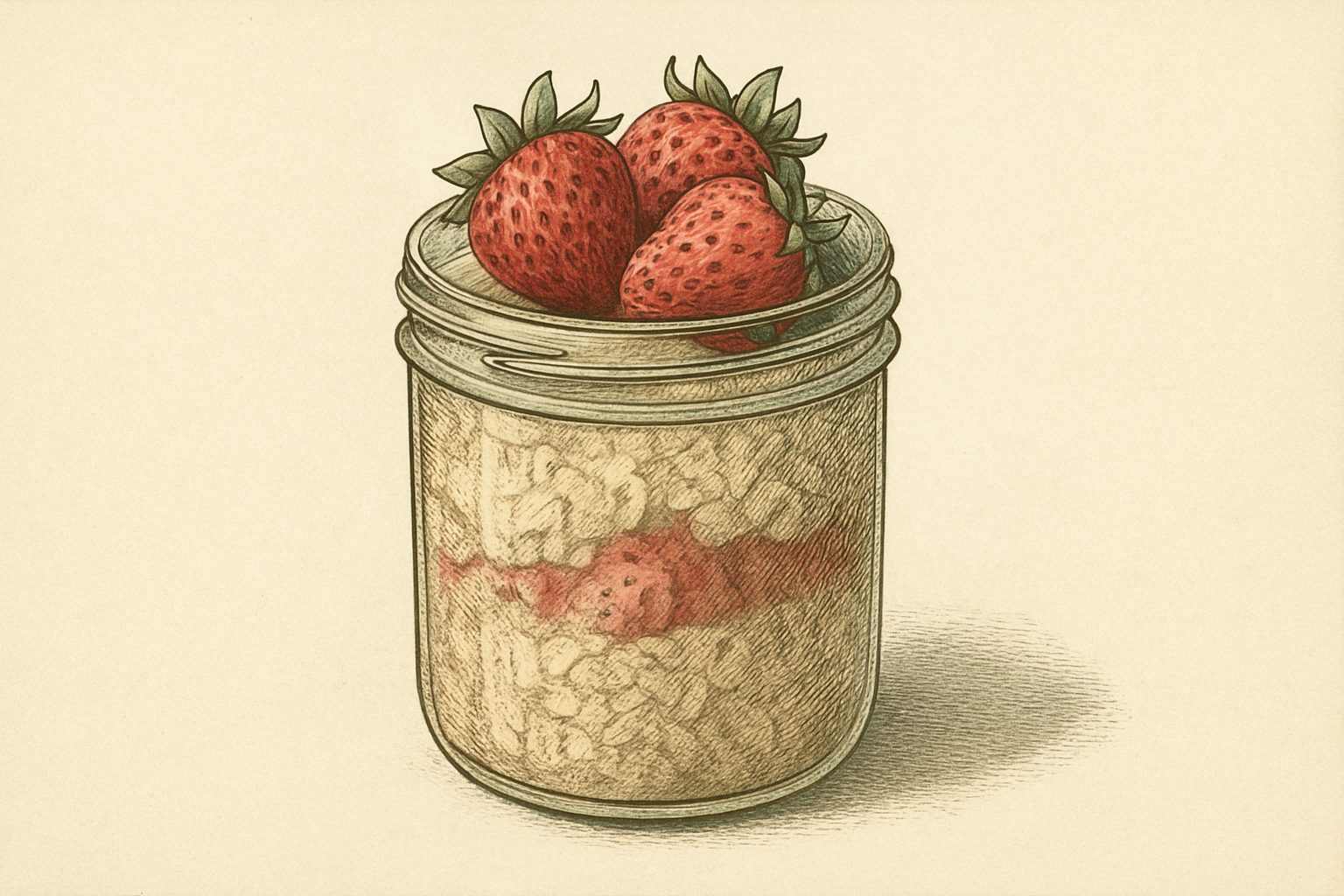 Fresh Strawberry Overnight Oats