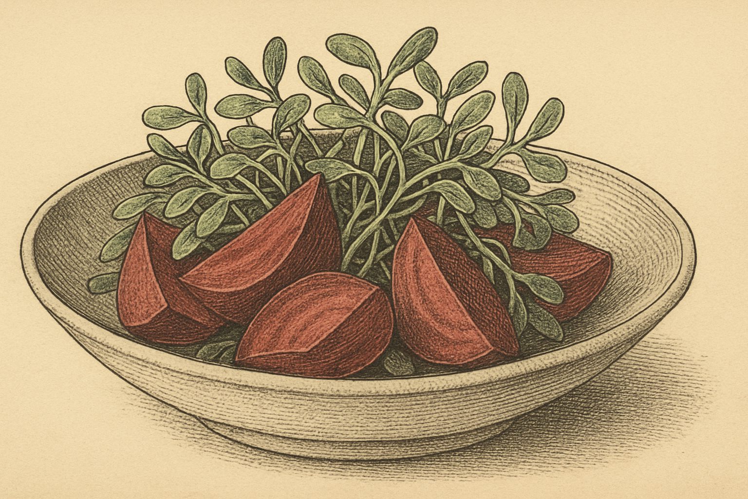 Sunflower Sprout & Roasted Beet Salad